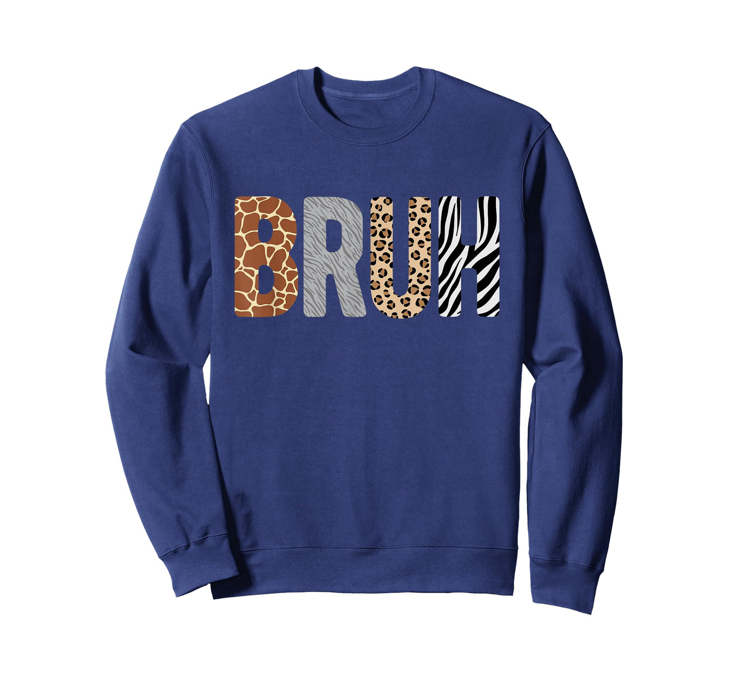 Safari Bruh Zookeeper Giraffe Wolf Leopard Zebra Print T-Shirt