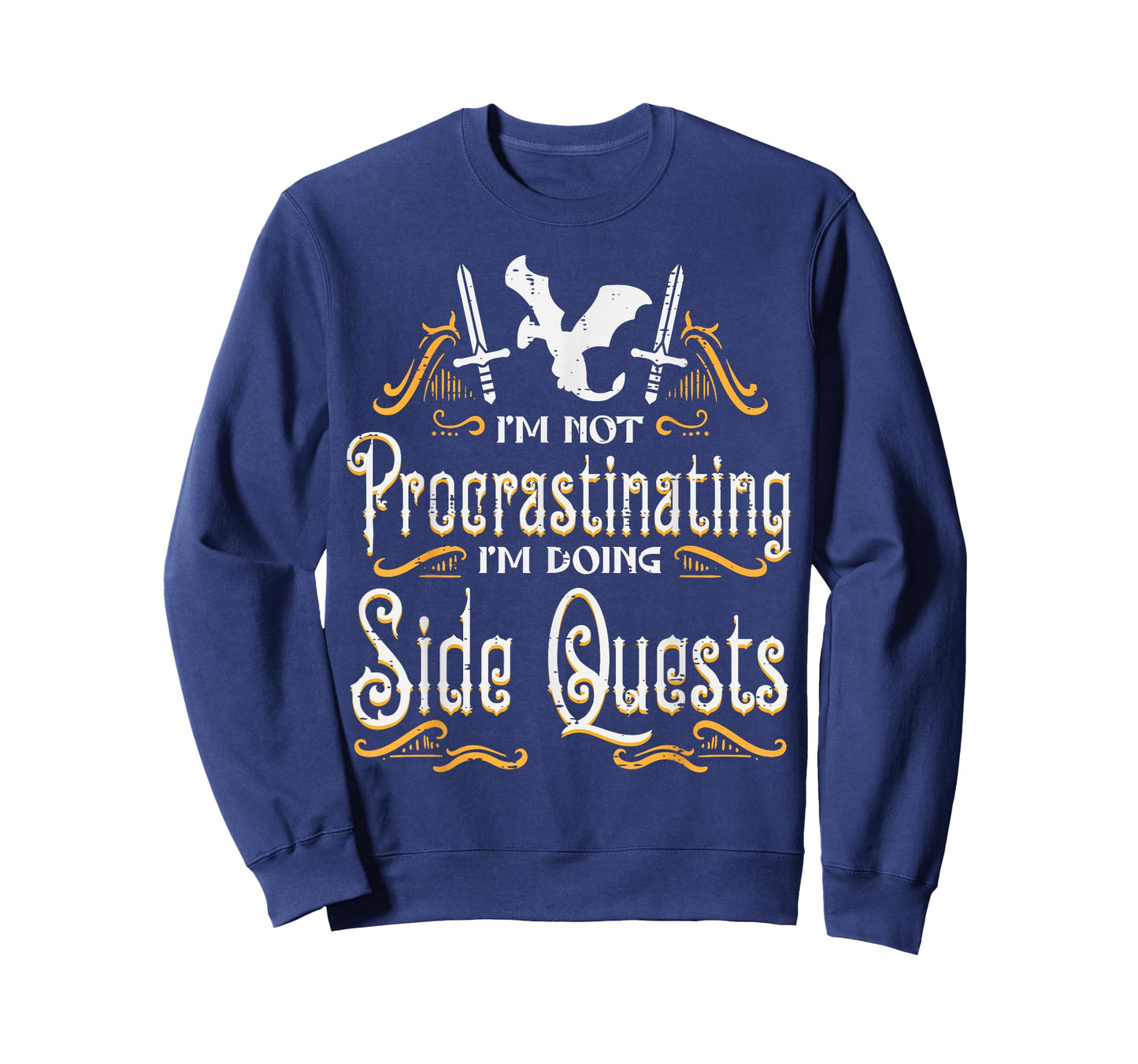 RPG Gamer Not Procrastinating Side Quest Funny Men Boys Kids T-Shirt