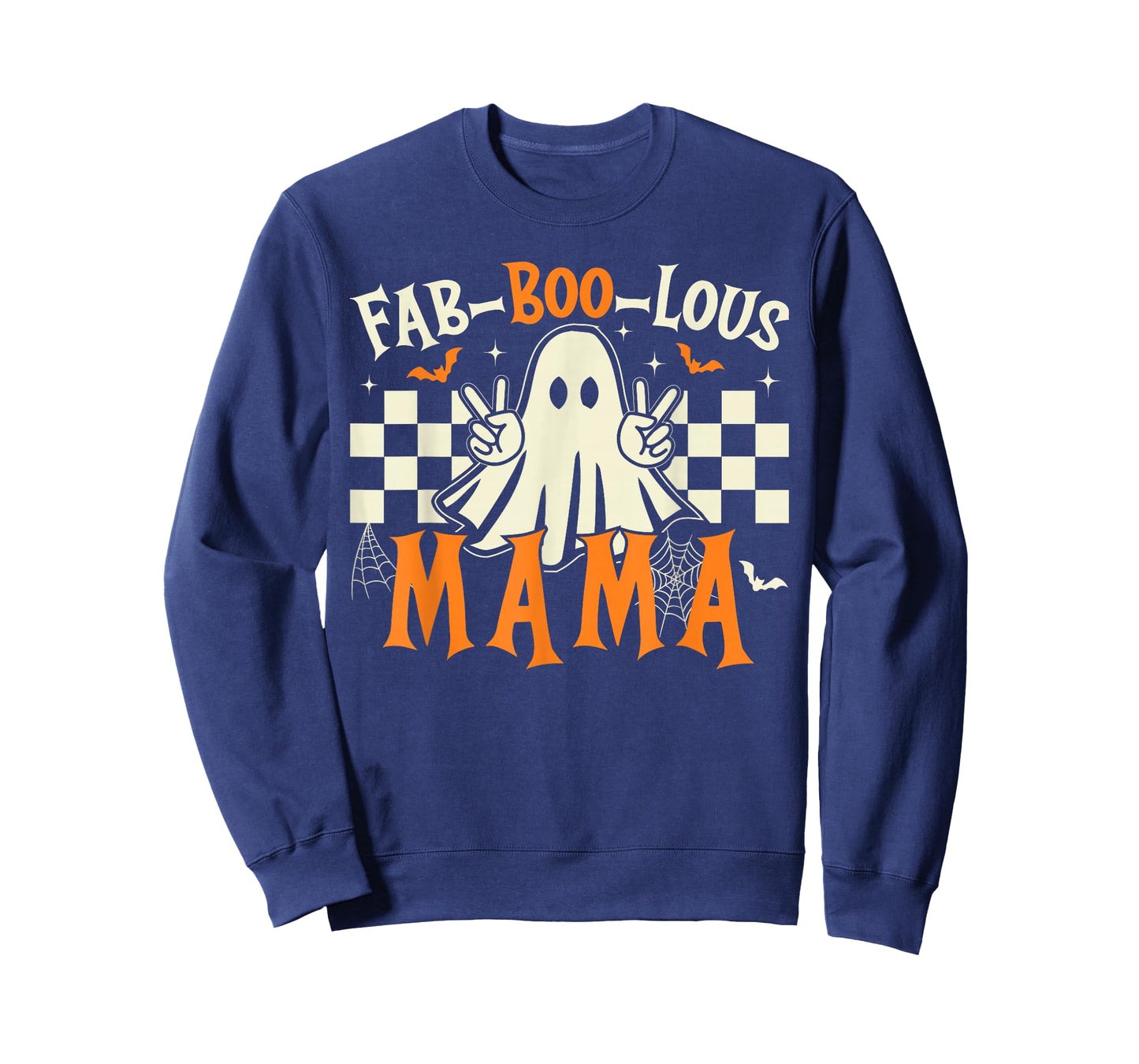 Fab Boo Lous Mama Retro Ghost Spooky Mama Halloween Costume T-Shirt