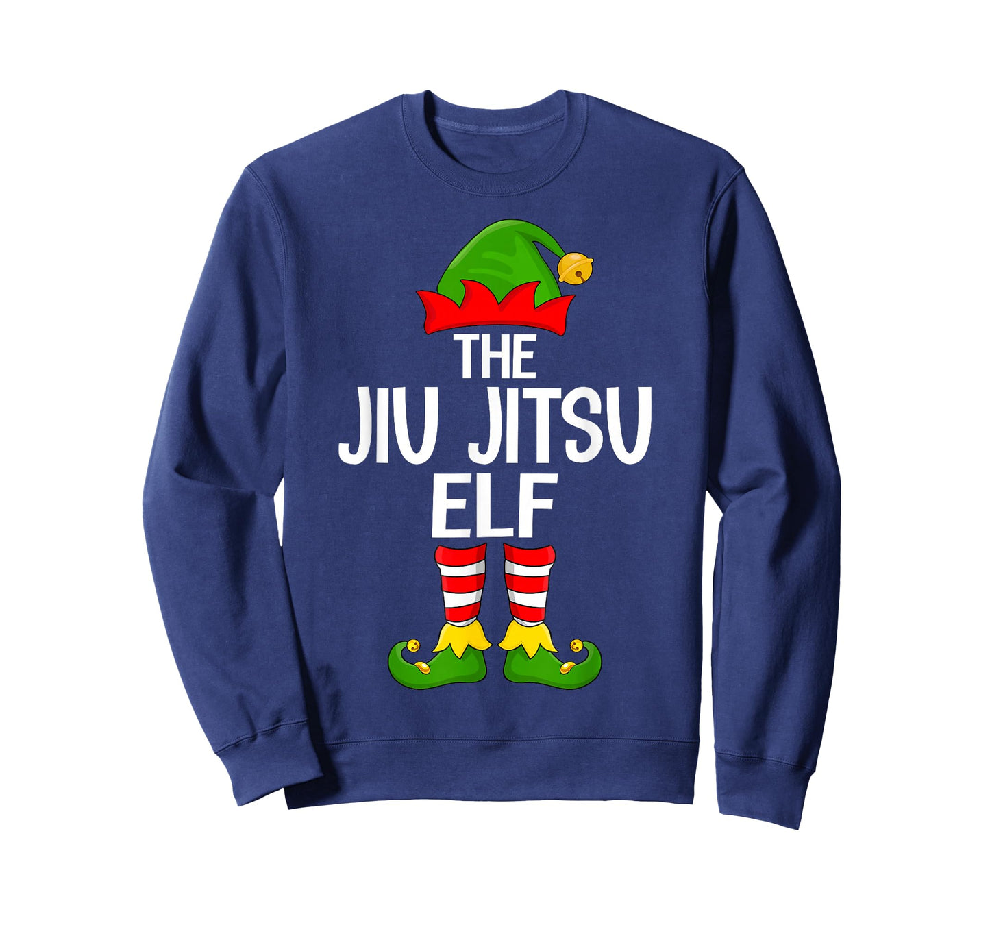 Jiu Jitsu Elf Xmas Matching Family Elf Squad Christmas T-Shirt