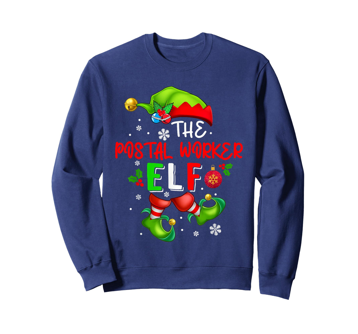 The Postal Worker Elf Christmas Elf Costume Lover Family T-Shirt