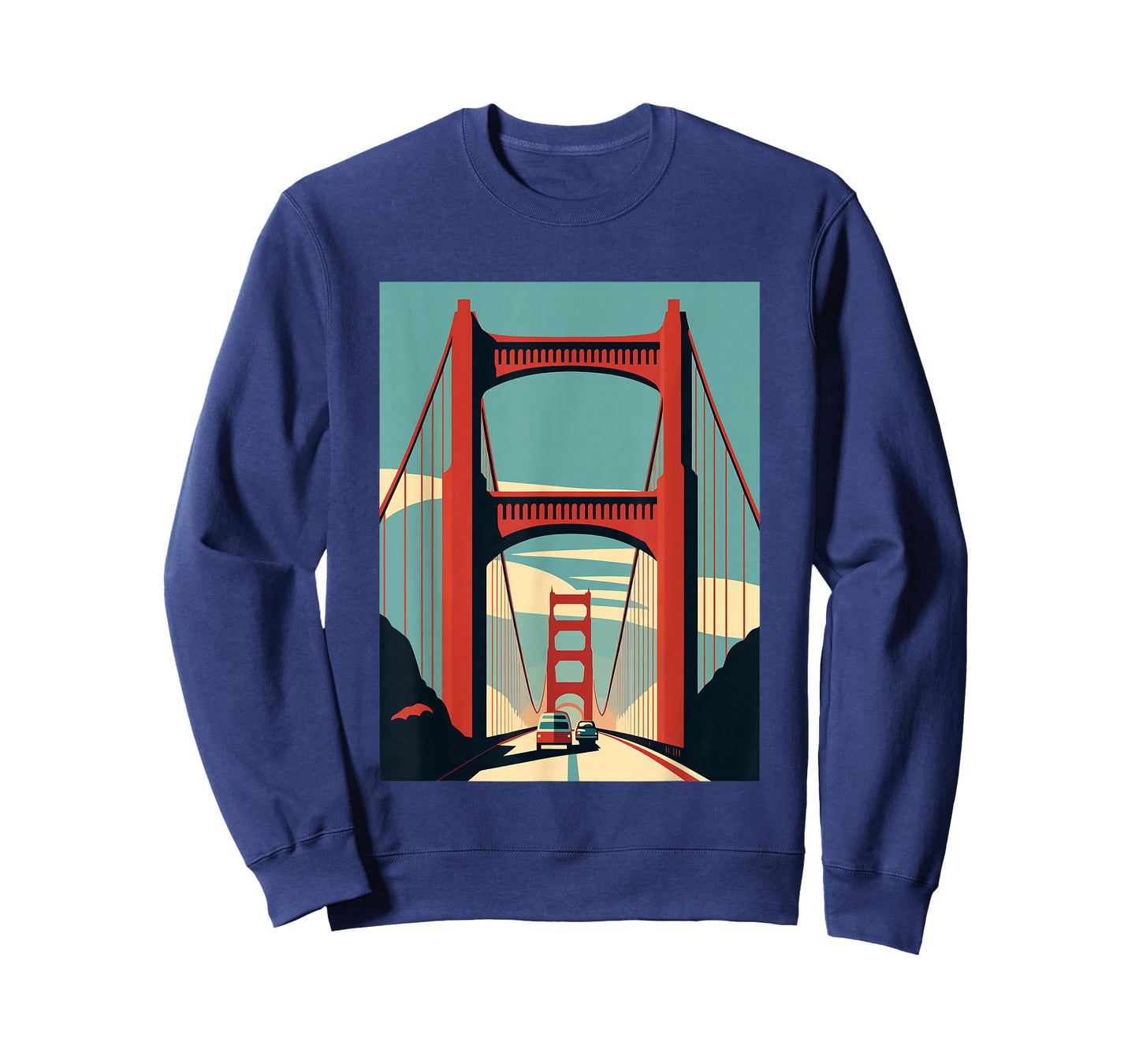 Golden Gate Bridge - San Francisco - Retro Design - Classic T-Shirt