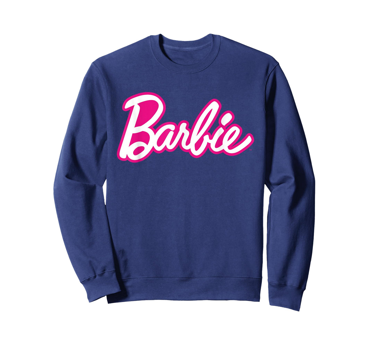 Barbie Current Pink and White Script Logo T-Shirt