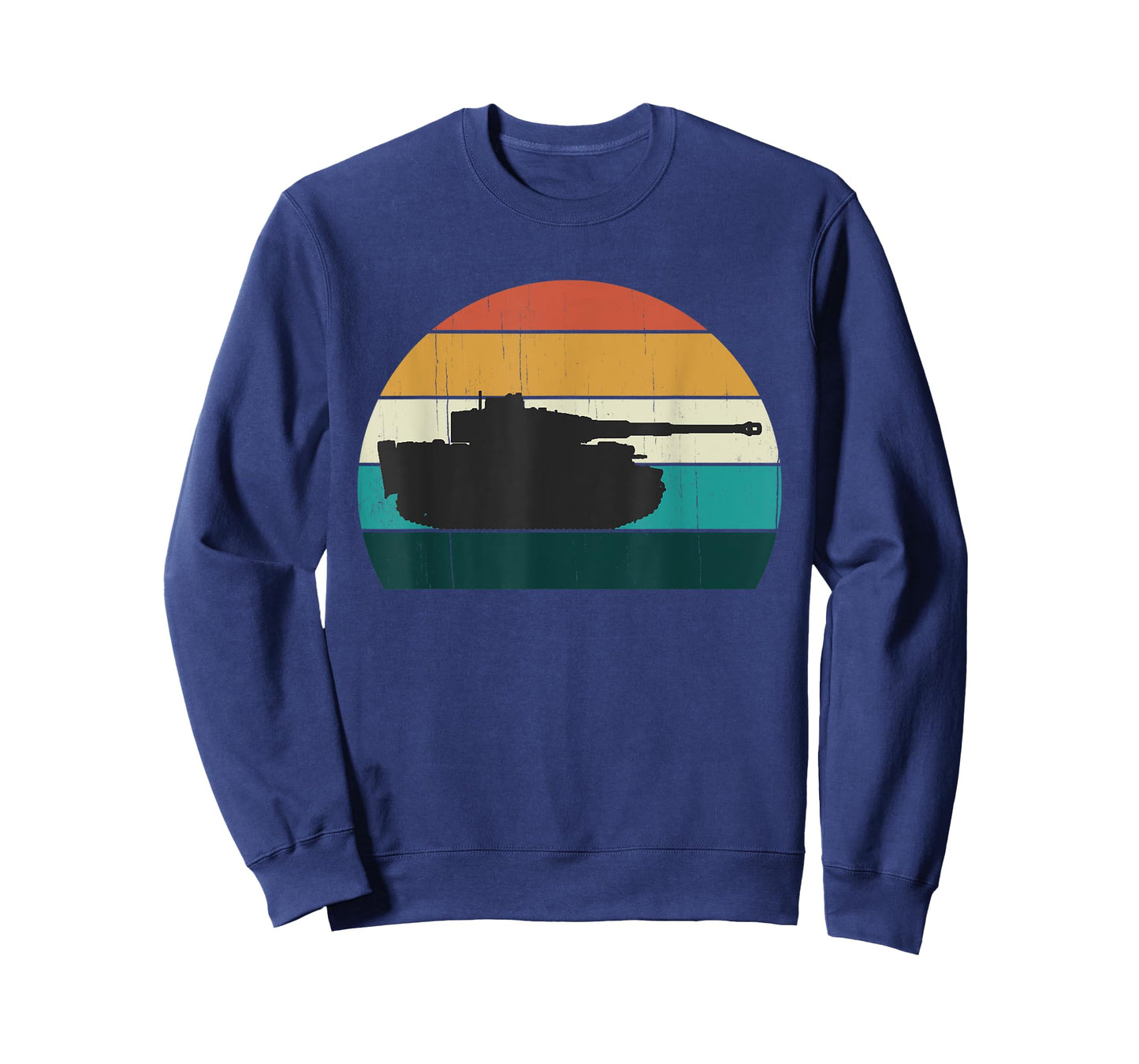 Vintage Tiger Tank - World War 2 (WW2) History Retro Sunset T-Shirt