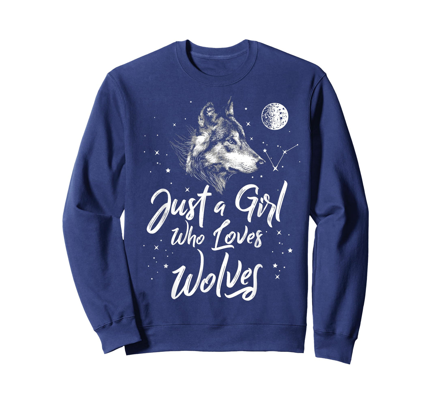 Just A Girl Who Loves Wolves Shirt Wolf Shirt Women Girls T-Shirt
