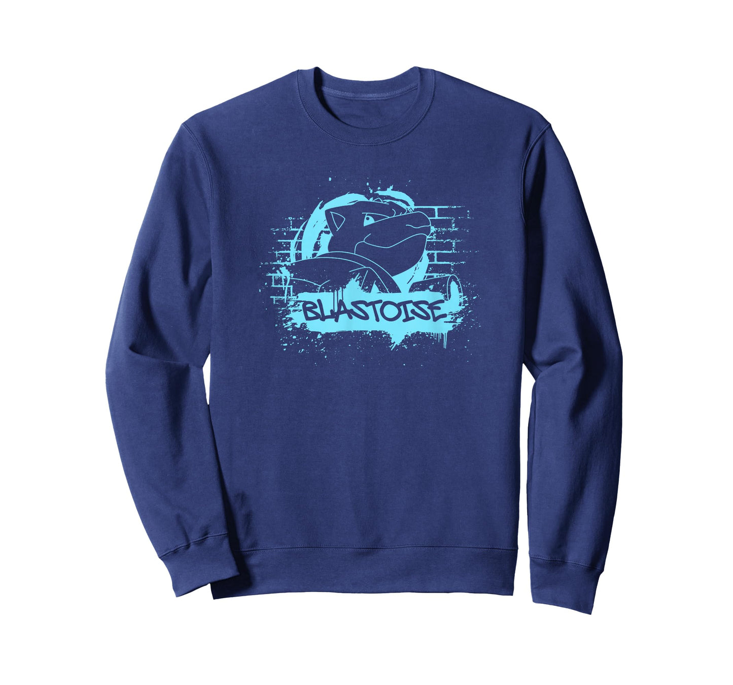 Pokémon Blastoise Blue Street Art Graffiti Logo T-Shirt