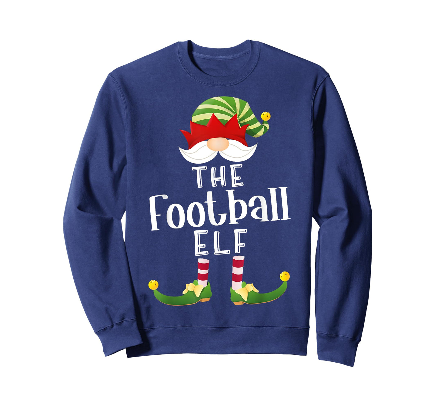 Football Elf Group Christmas Funny Pajama Party T-Shirt