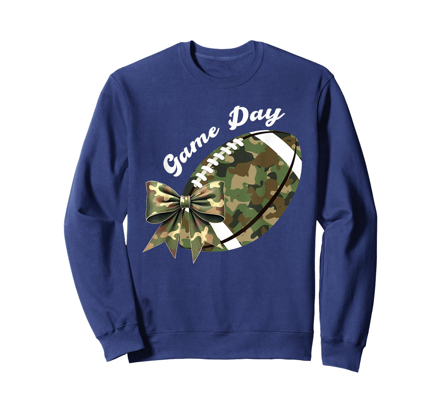 Camouflage Old Game Day Camo Football Seasons Women Girls T-Shirt