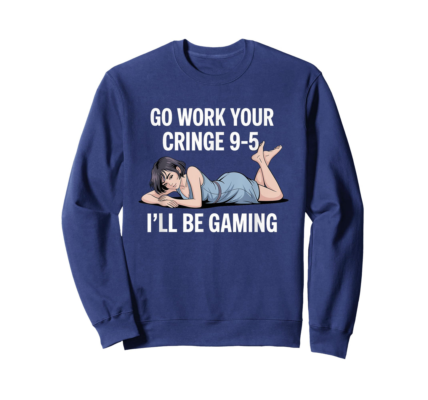 Gaming Cringe 9-5? I’m Gaming Anime Gamer Office Humor T-Shirt