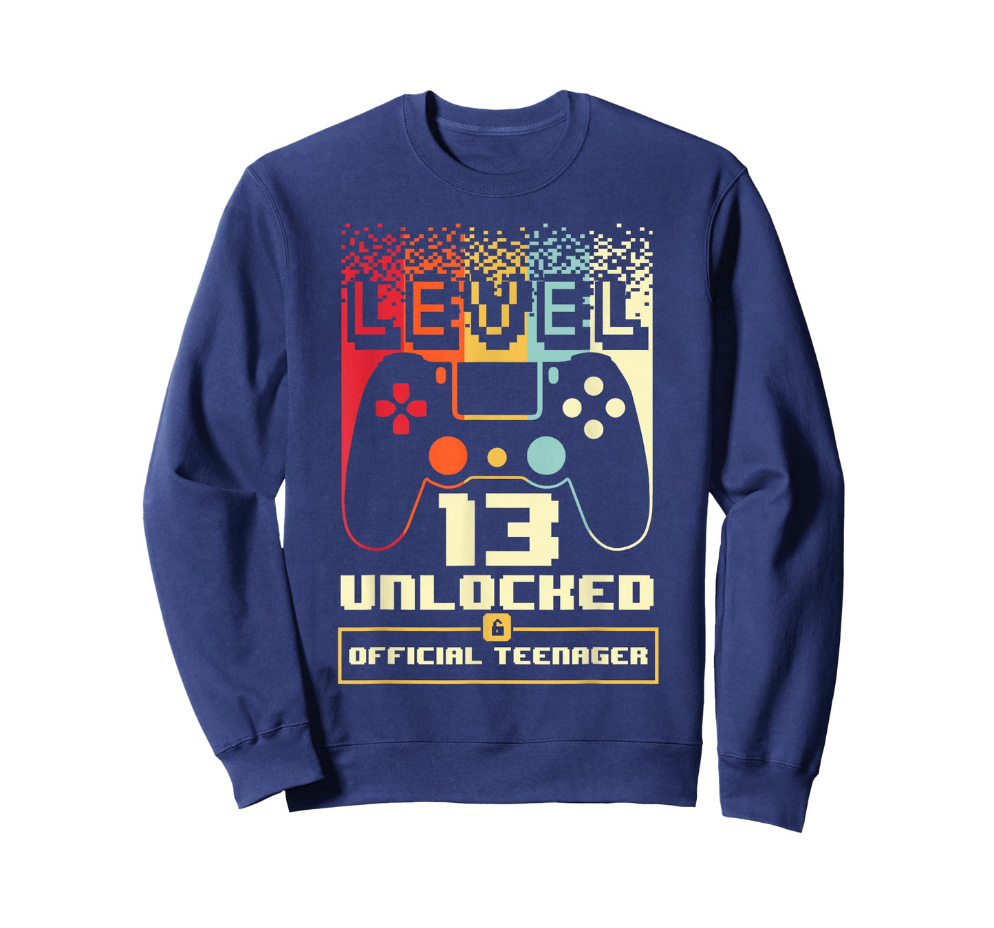 13th Birthday Gift Boys Level 13 Unlocked Official Teenager T-Shirt