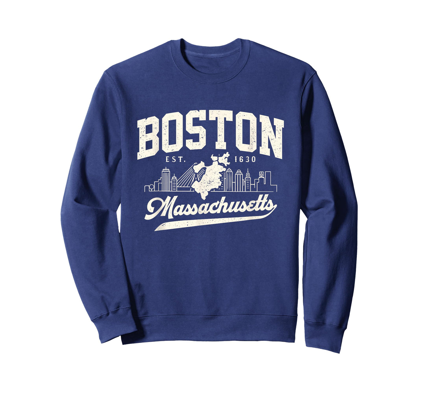 Vintage Boston Massachusetts Est. 1630 Souvenir T-Shirt