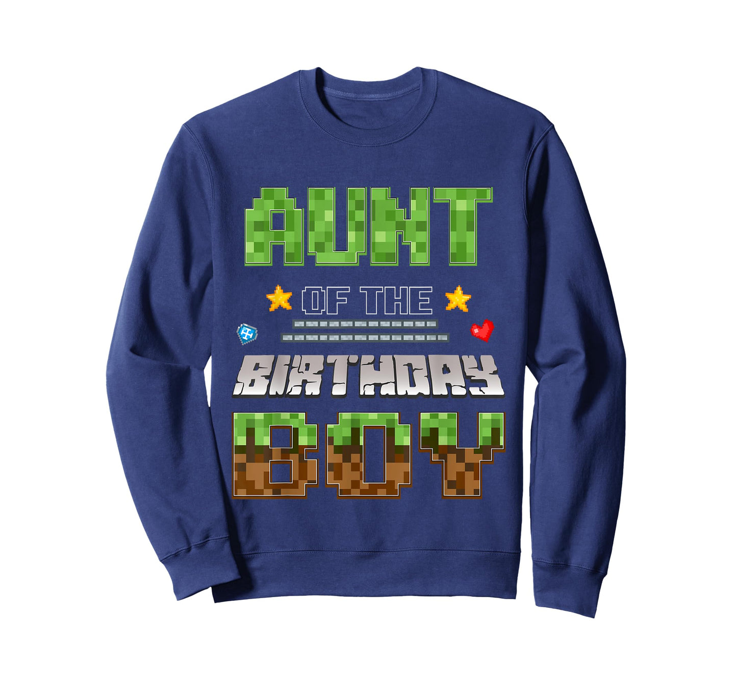 Aunt of The Birthday Boy Video Gamer Pixel Birthday Party T-Shirt
