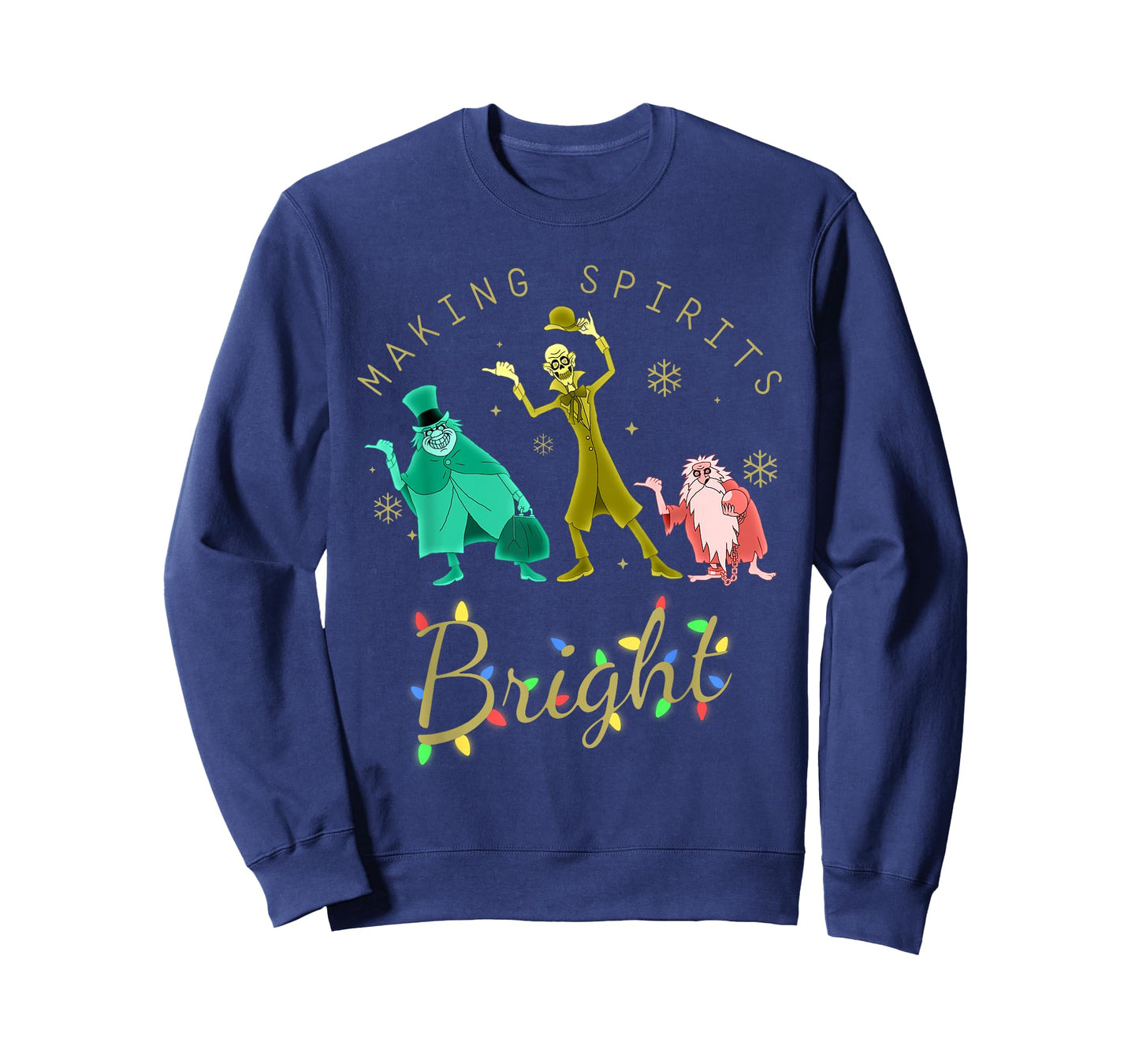 Making Spirits Bright Christmas Retro Groovy Christmas Ghost T-Shirt