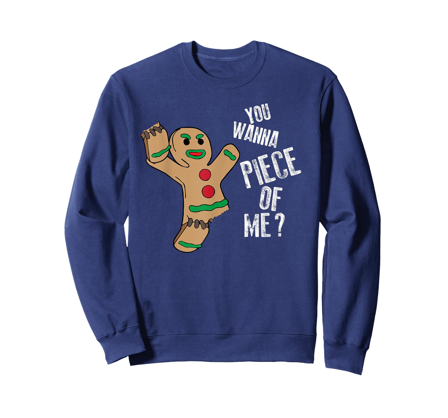 You Wanna Piece Of Me Funny Gingerbread Pun Christmas Joke T-Shirt