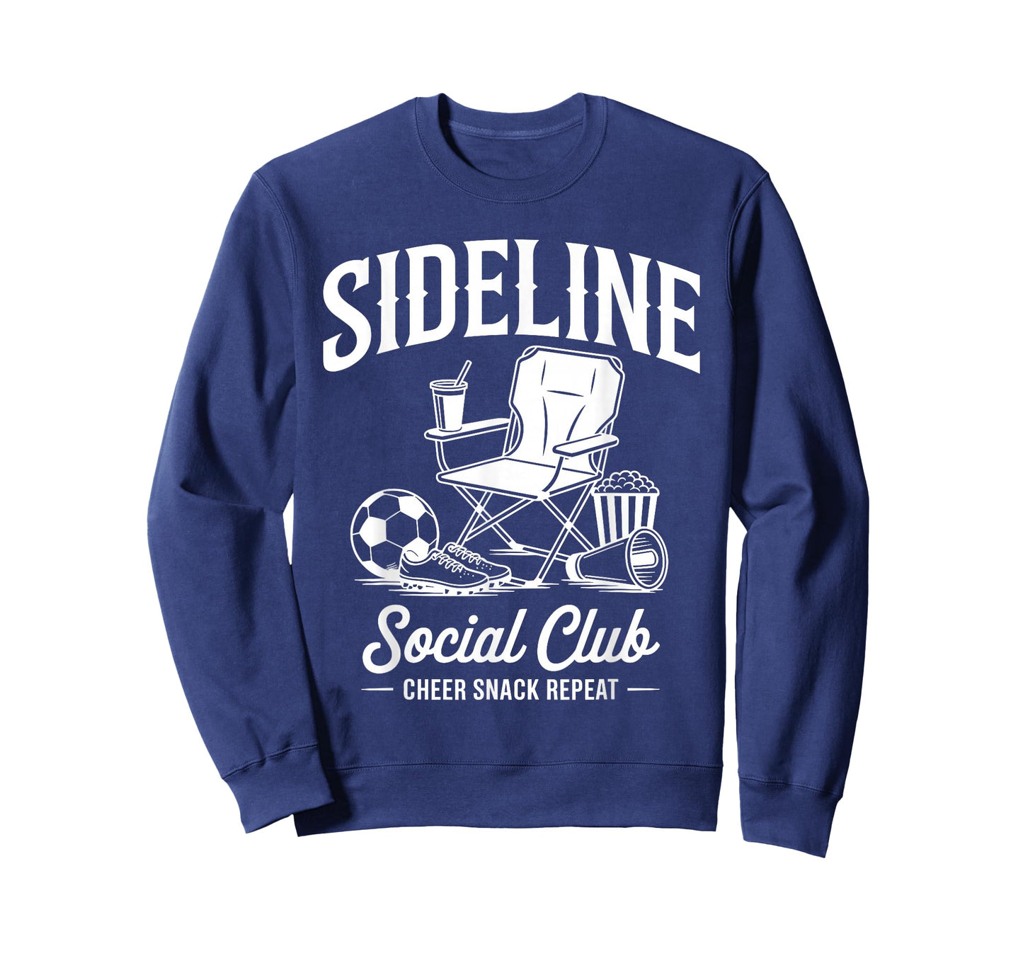 Sideline Social Club Game Day Mothers Day Grandma Soccer Mom T-Shirt