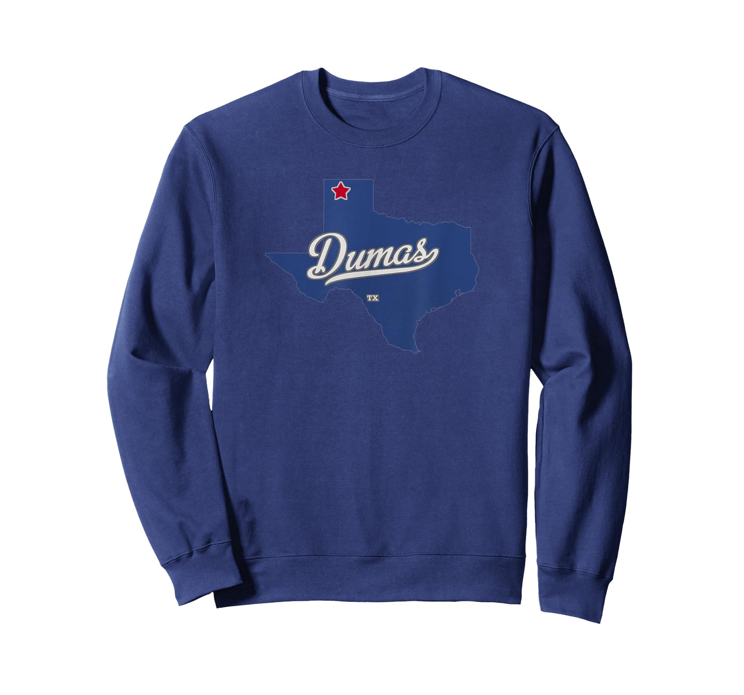 Dumas Texas TX Map T-Shirt