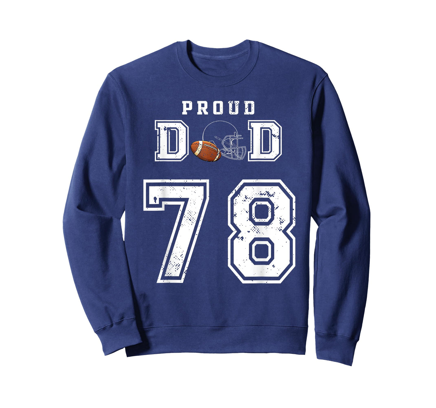 Custom Proud Football Dad Number 78 Personalized For Men T-Shirt