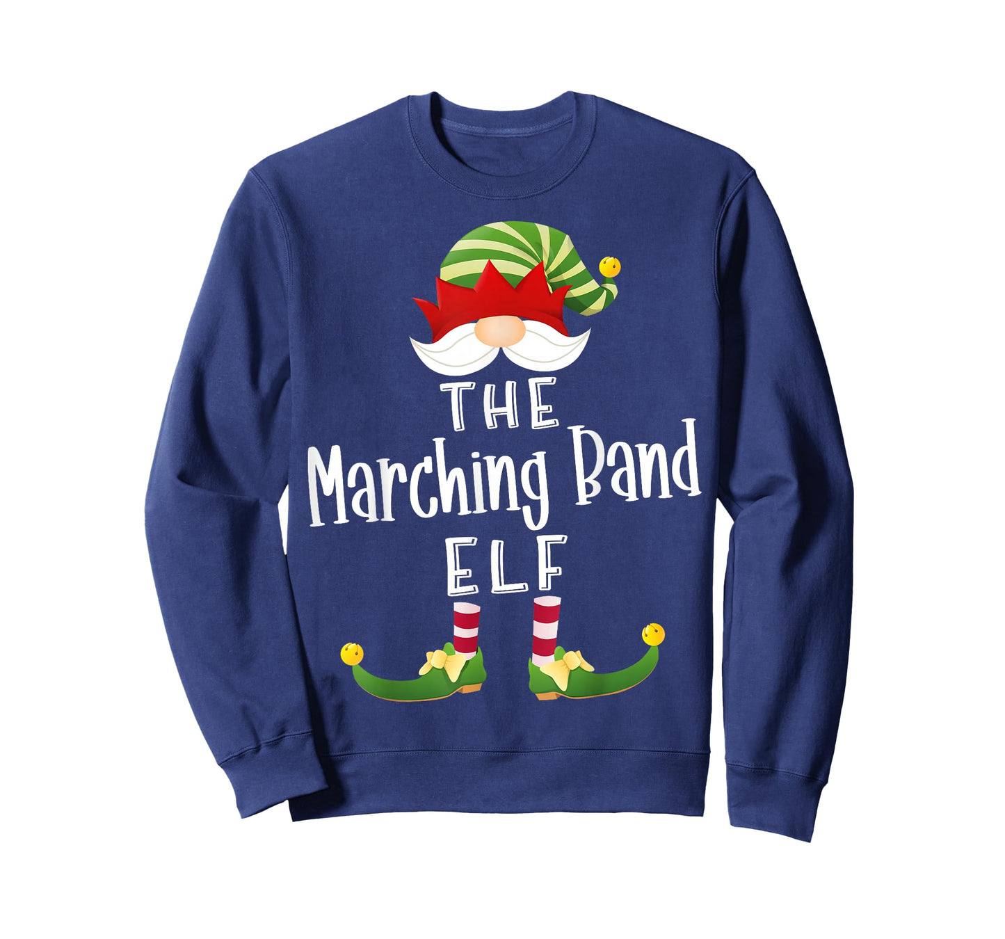 Marching Band Elf Group Christmas Funny Pajama Party T-Shirt