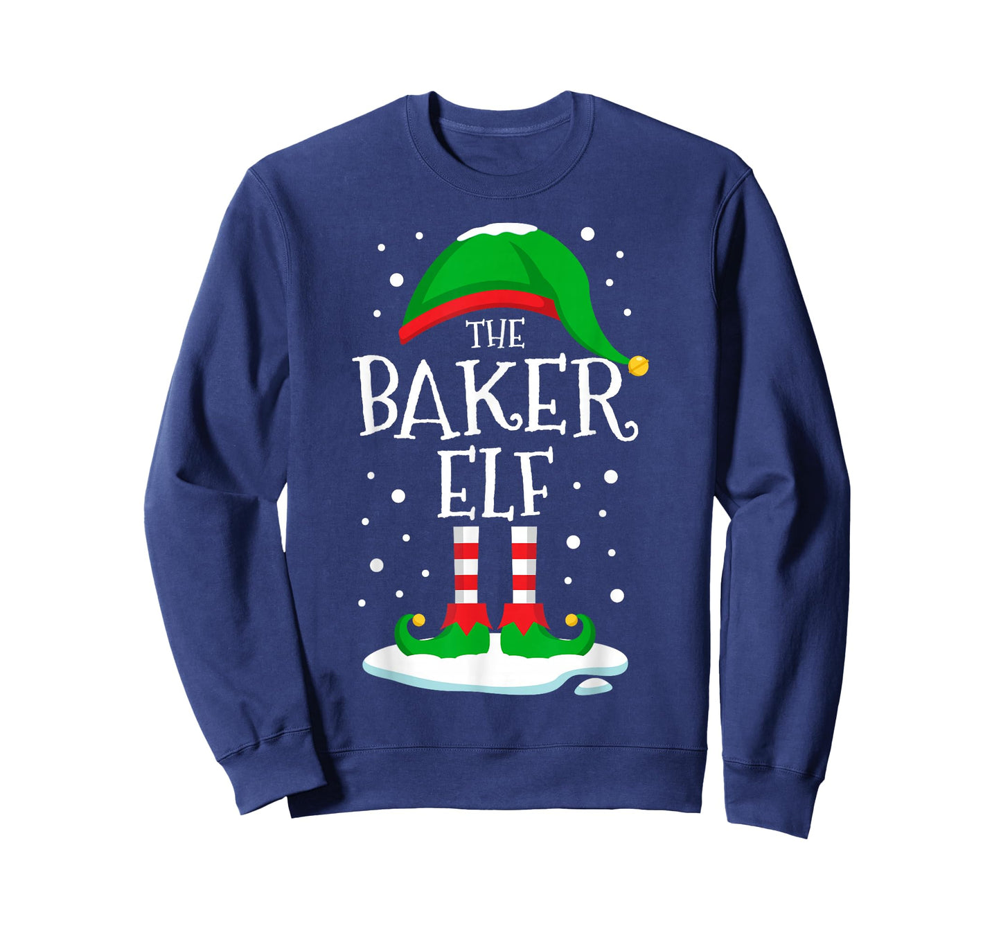 The Baker Elf Christmas Family Matching Xmas Baking Funny T-Shirt