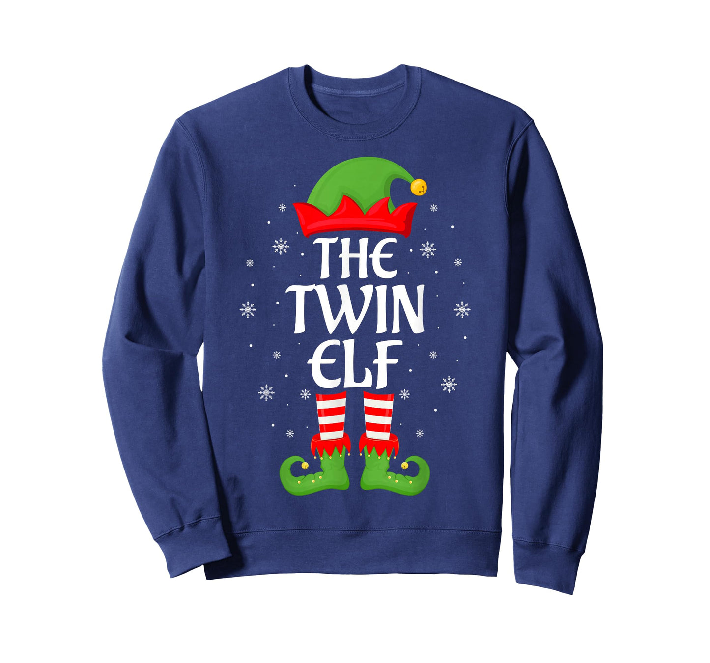 Twin Elf Christmas Family Matching Elf Squad Xmas Pajama T-Shirt