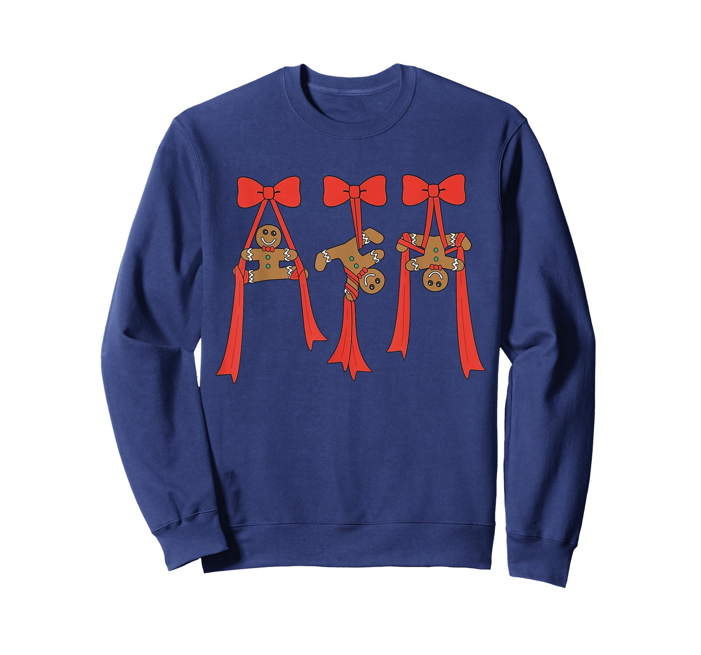 Gingerbread Man Christmas Candy Cane Aerial Silks Athletic T-Shirt