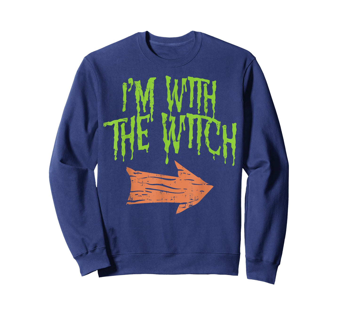 Im With The Witch Funny Husband Halloween Costume Couple Men T-Shirt