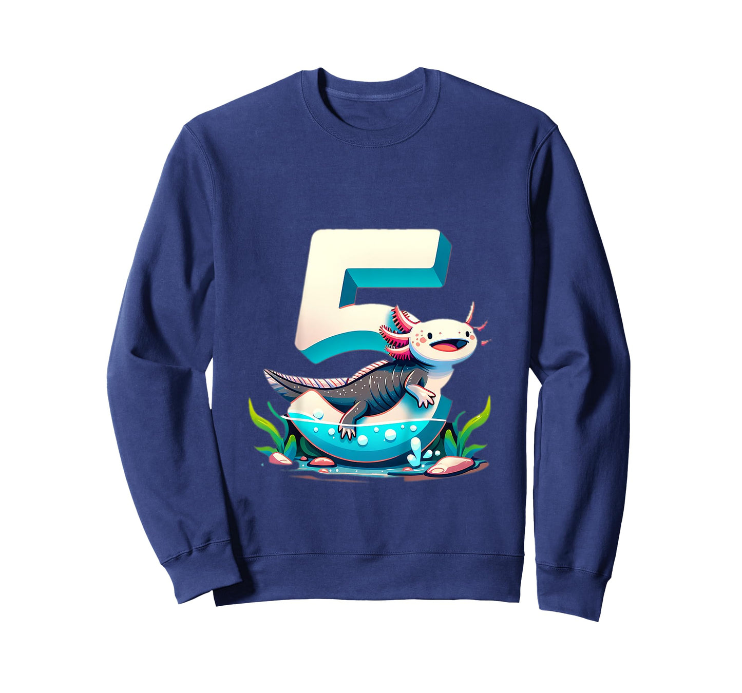 Turning 5 Years Old Axolotl Birthday Party 5th Boy Bday Girl T-Shirt