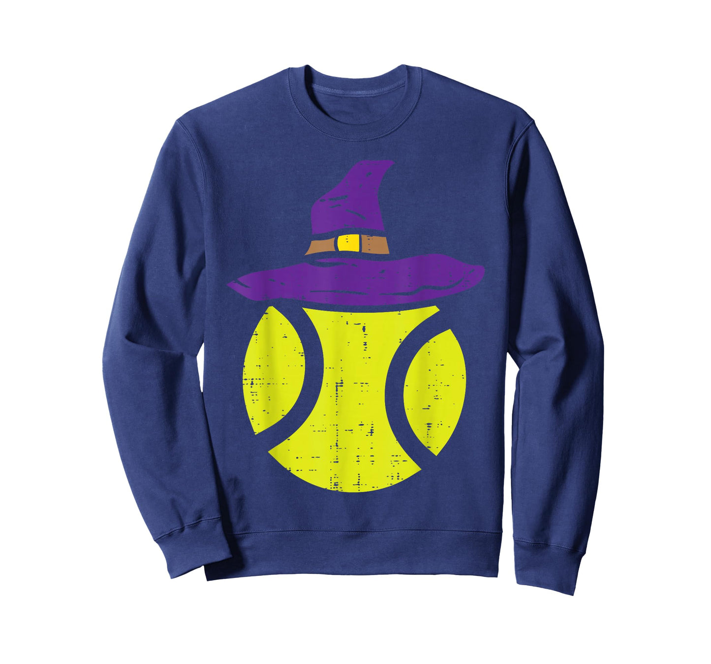 Tennis Ball Witch Hat Funny Halloween Sport Player Gift T-Shirt