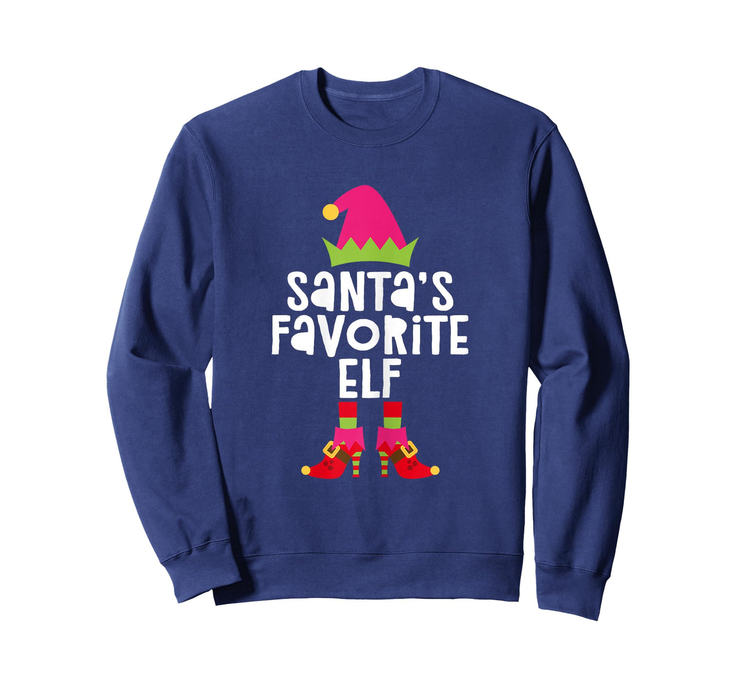 Santa's Favorite Elf Shirt Women Girl Matching Christmas Elf T-Shirt