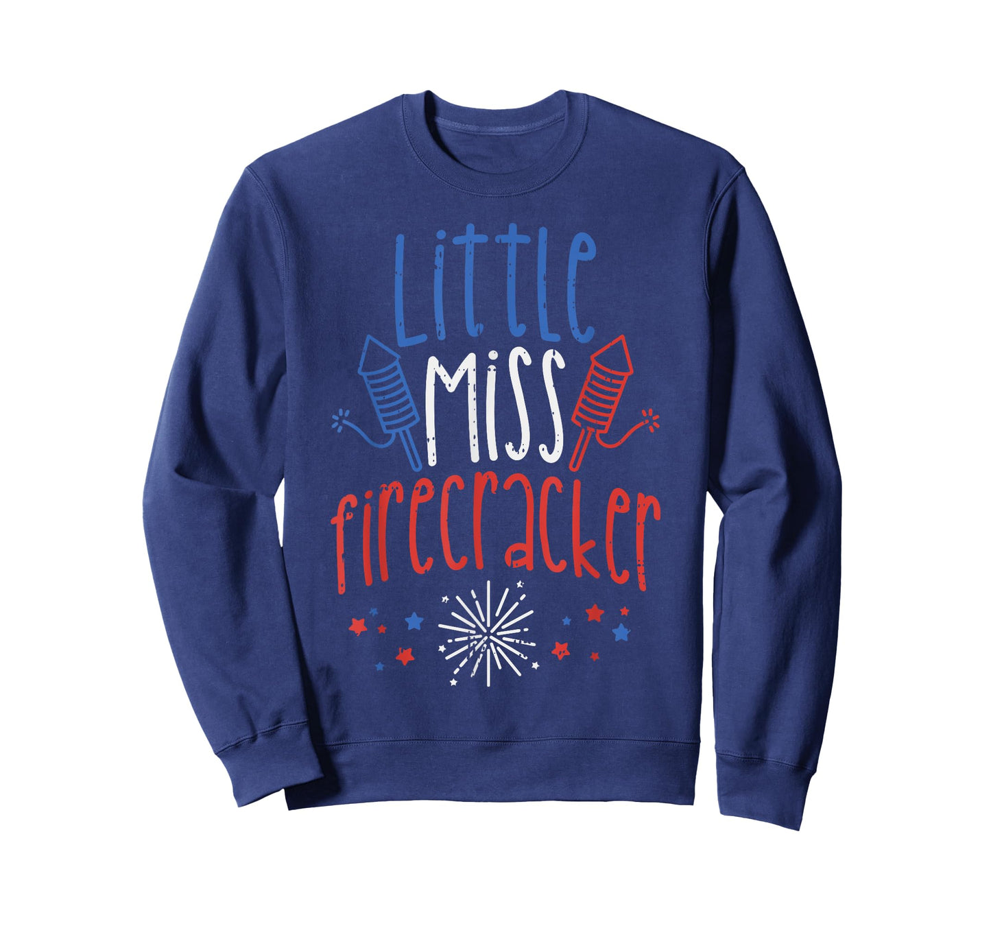 Little Miss Firecracker Funny 4th Of July Pride Girls Gift T-Shirt
