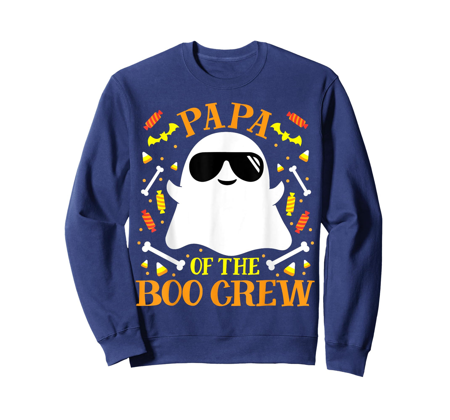 Papa Boo Crew Ghost Matching Family Set Grandpa Halloween T-Shirt