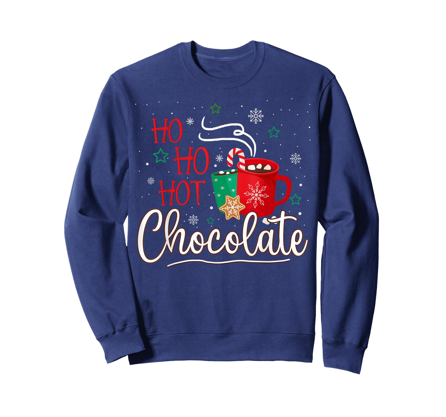 Christmas Mugs Cocoa Lover Ho Ho Hot Chocolate Ugly Sweater T-Shirt