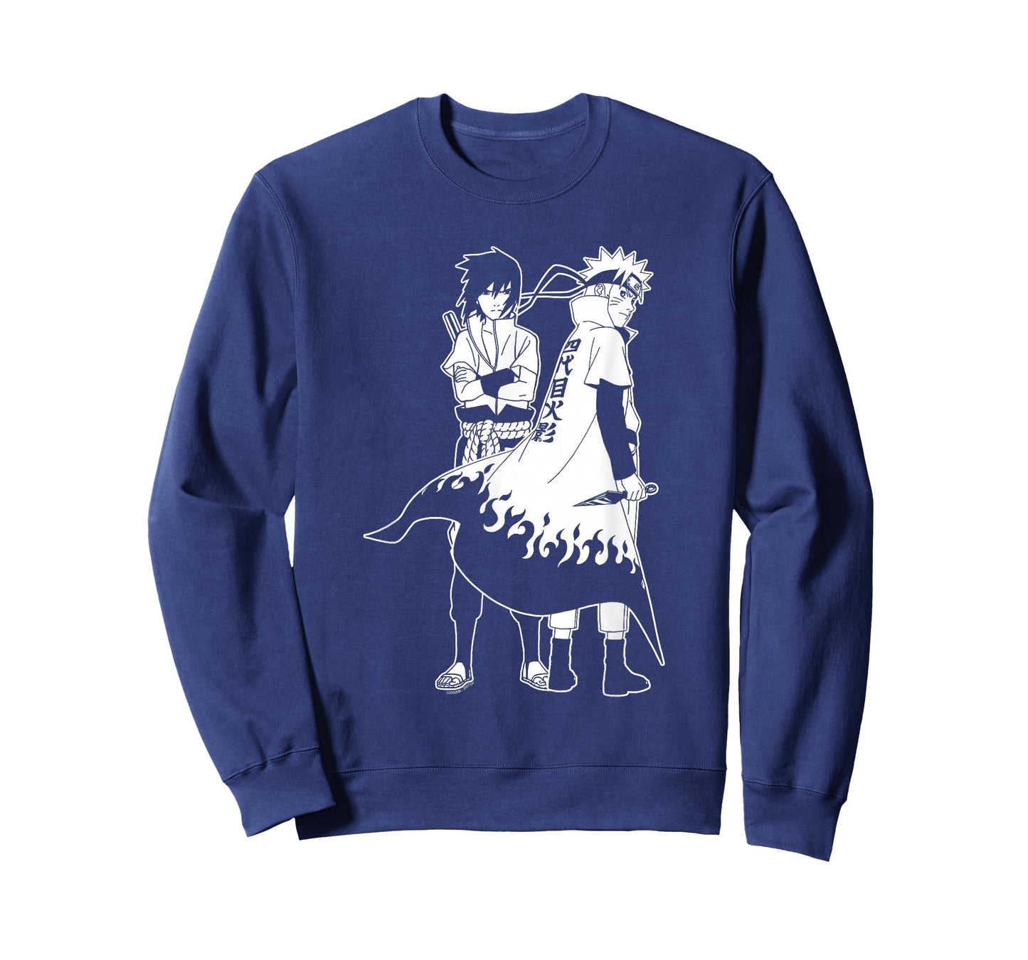 Naruto Shippuden Naruto and Sasuke Outline Anime T-Shirt
