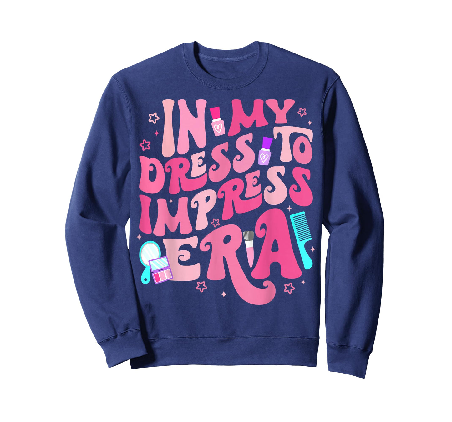 Retro In My Dress To Impress Era Birthday Girl Bday Party T-Shirt