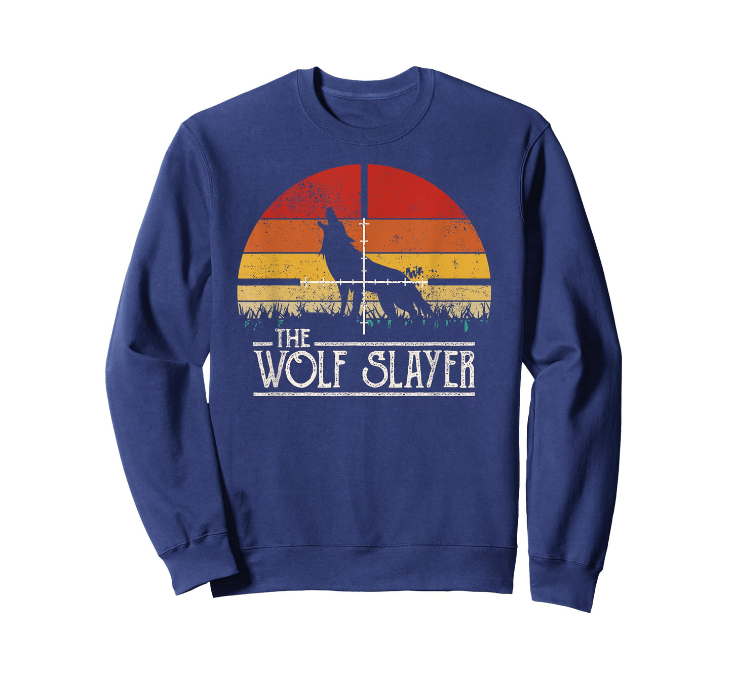 Vintage Sunset Retro Style Wolf Hunting Wolf Slayer T-Shirt