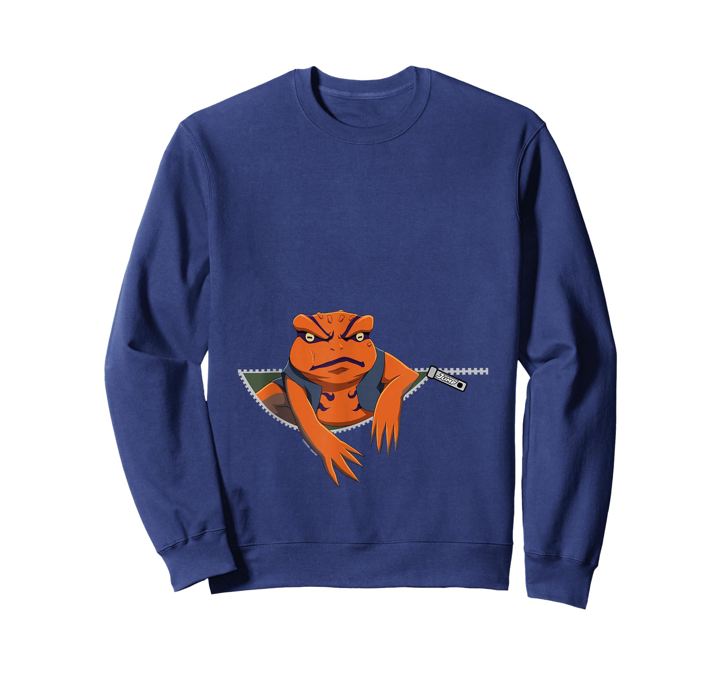 Naruto Shippuden Gamakichi Toad in Zipper Anime T-Shirt