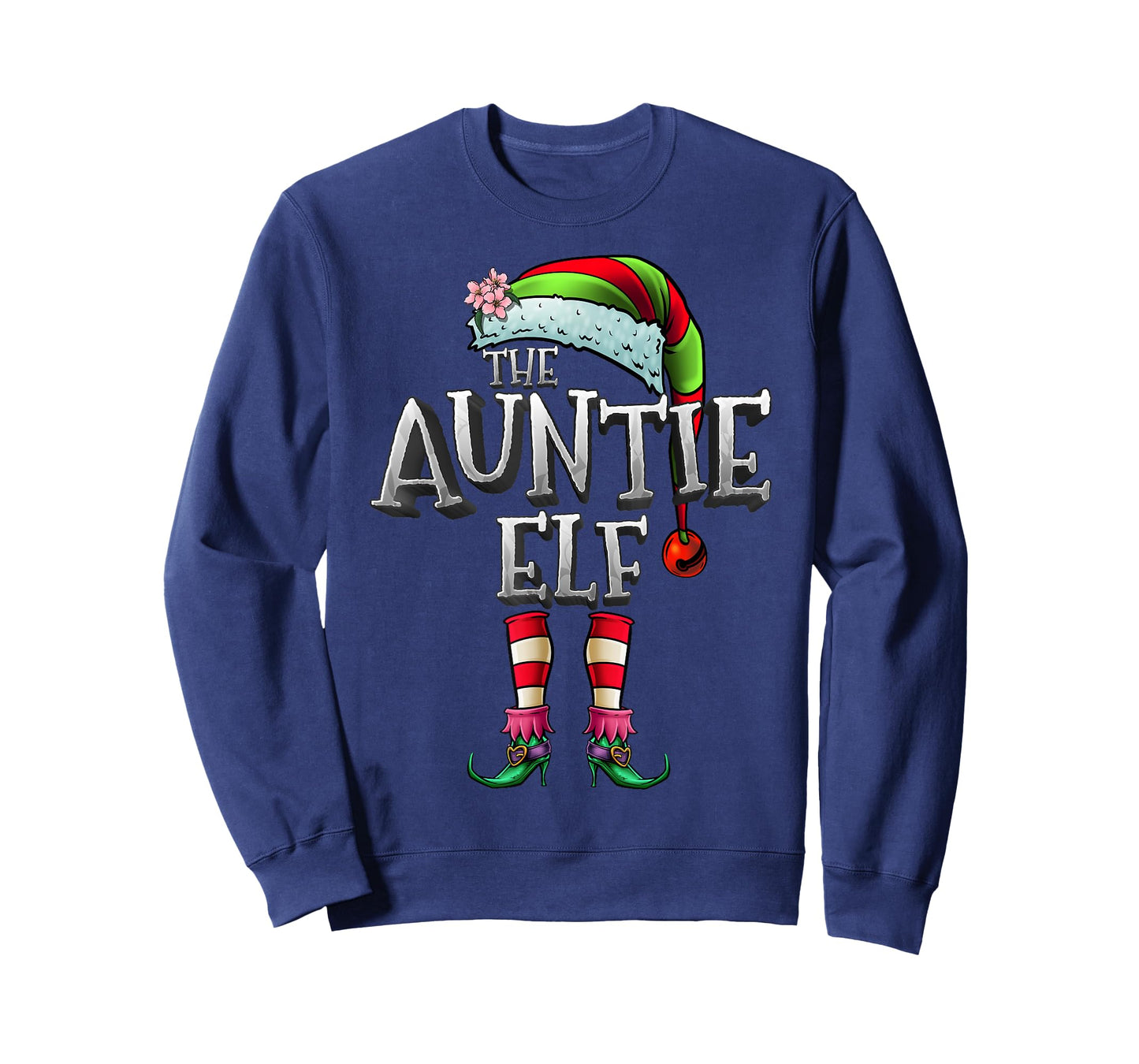The Auntie Elf Shirt Matching Family Christmas Auntie Elf T-Shirt