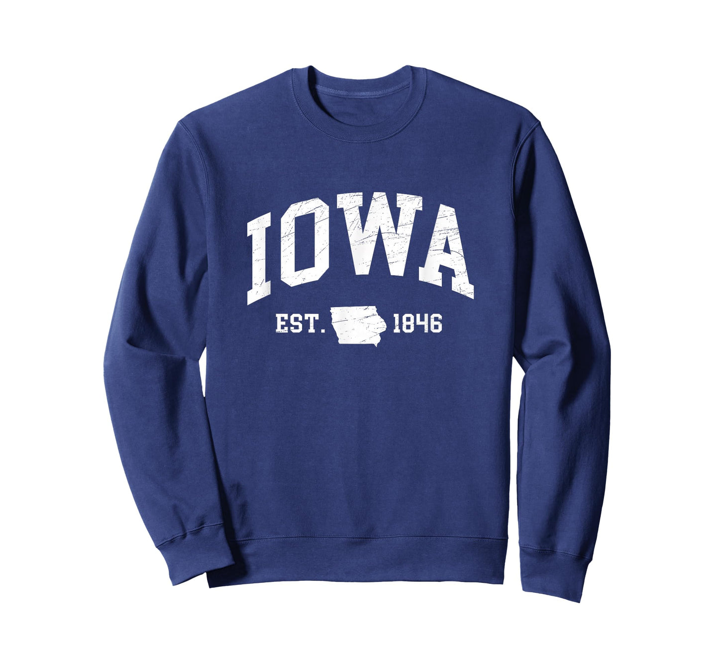 Iowa - Est. 1846 - Distressed/Worn Design - Classic T-Shirt