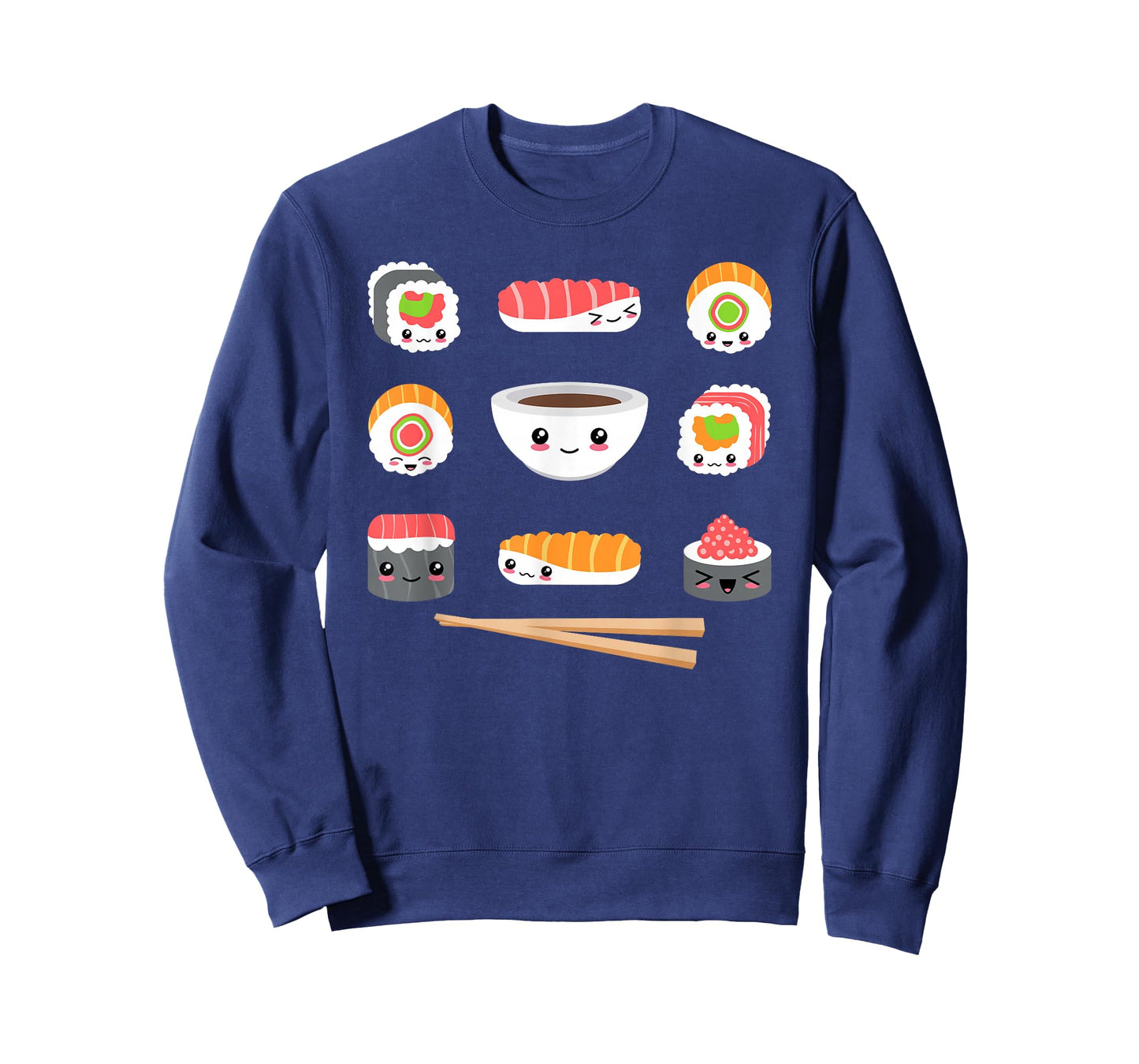 Funny Japanese Food Kawaii Sushi Lovers Anime Men Women Kids T-Shirt