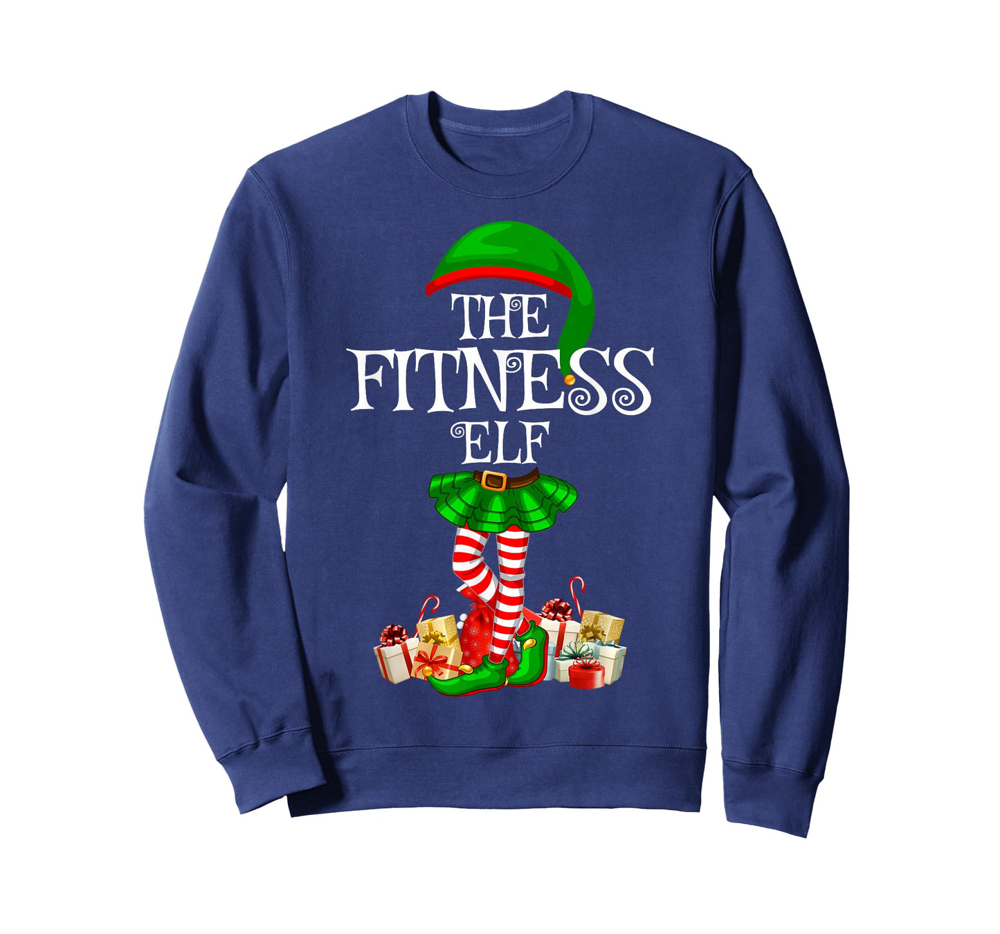 Matching Family Funny The Fitness Elf Christmas T-Shirt