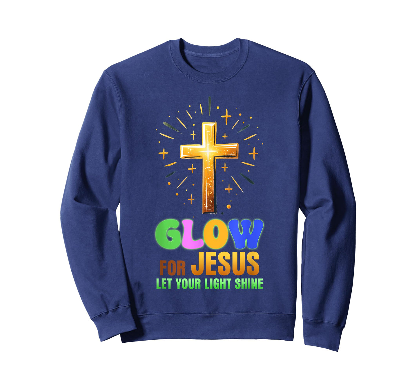 Glow For Jesus - Let Your Light Shine - Christian Religious T-Shirt