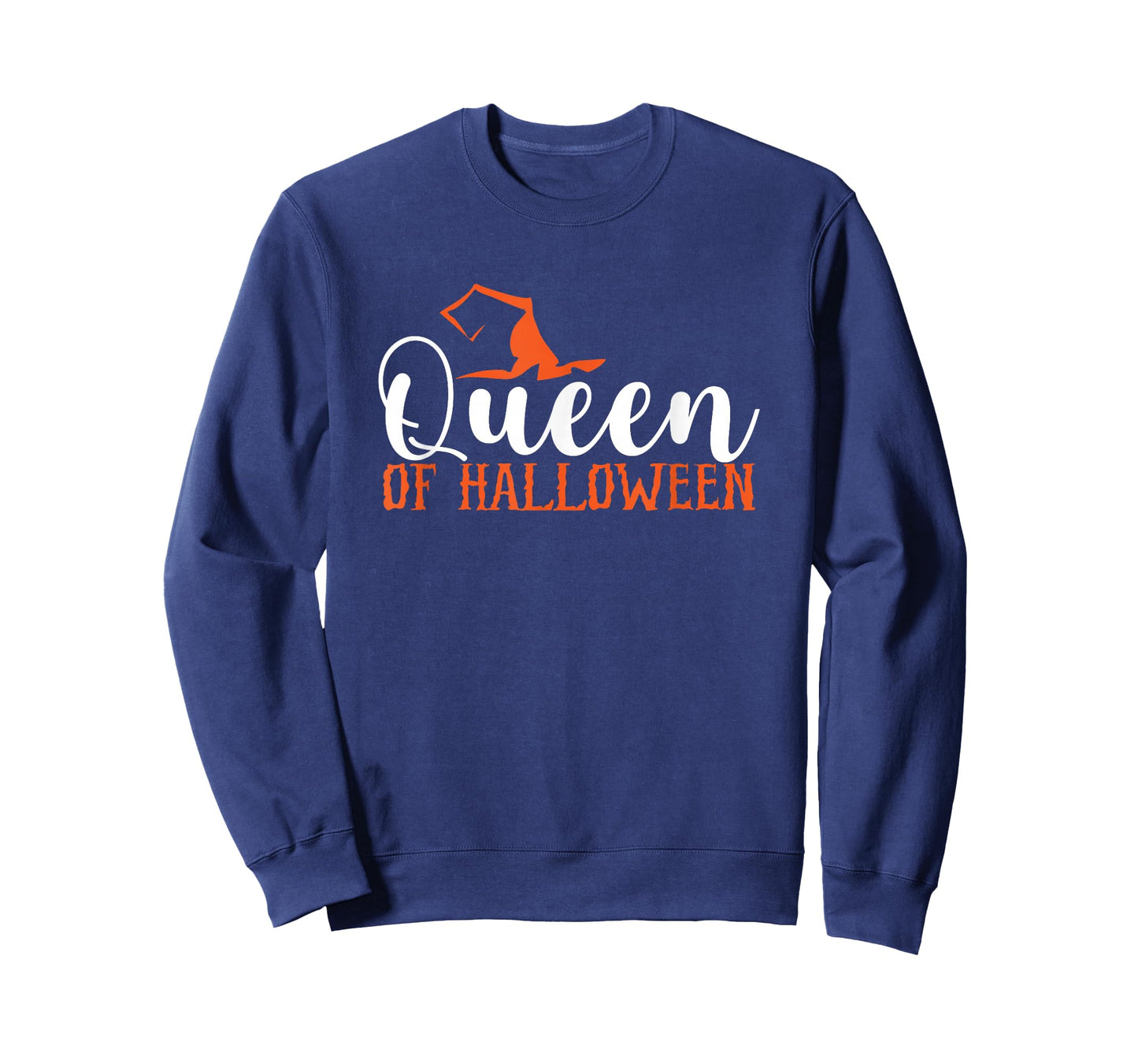 Queen Of Halloween Funny Witch Hat T-Shirt