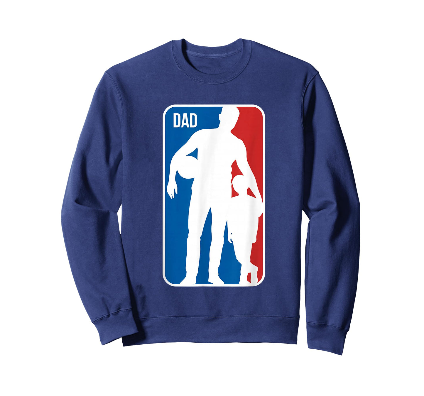 Dad Sports Logo Basketball Dad Son Silhouette Fathers Day T-Shirt