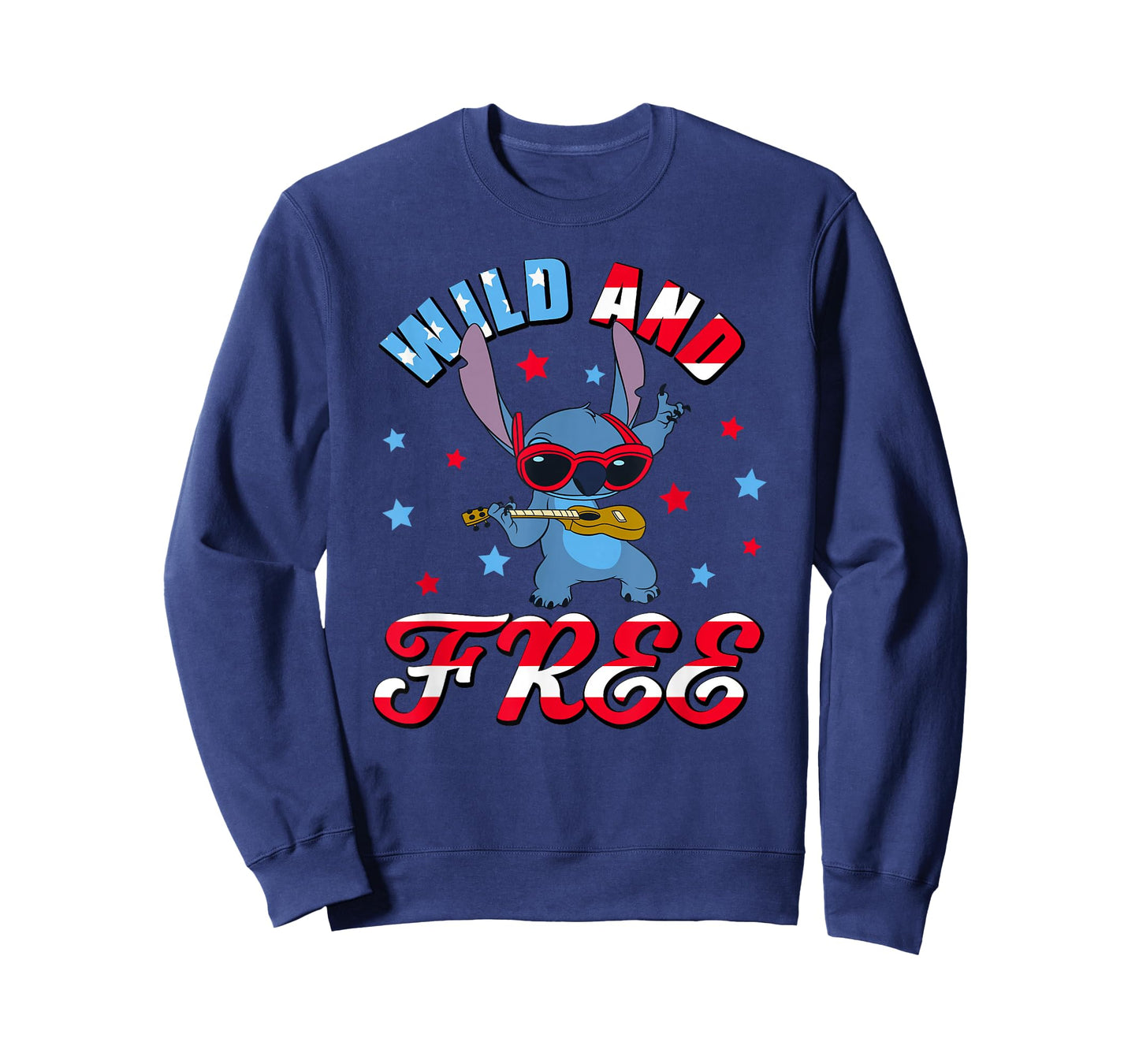 Disney Lilo & Stitch 4 Of July Wild And Free T-Shirt