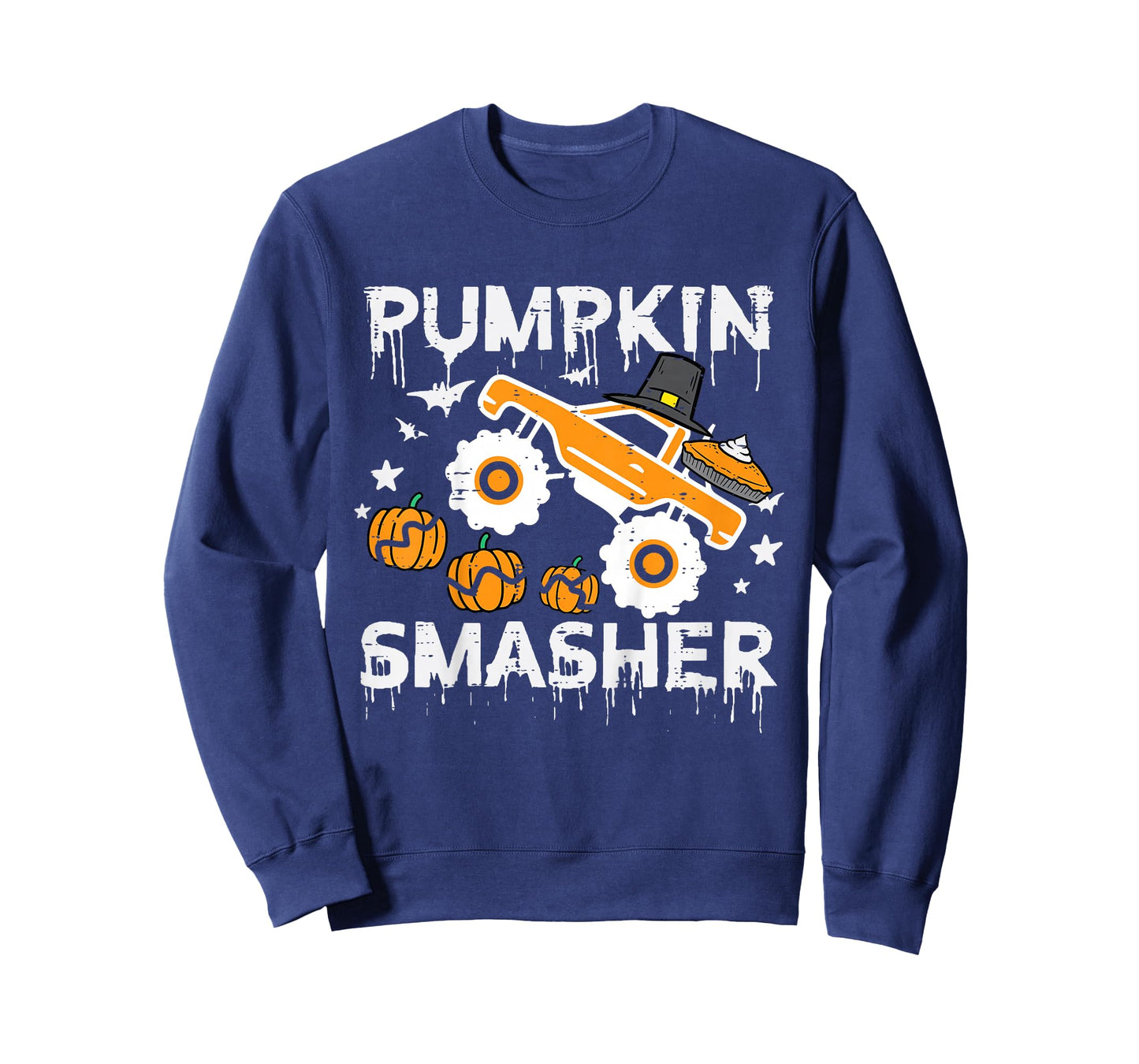 Thanksgiving Monster Truck Pumpkin Smasher Toddler Boys Kids T-Shirt