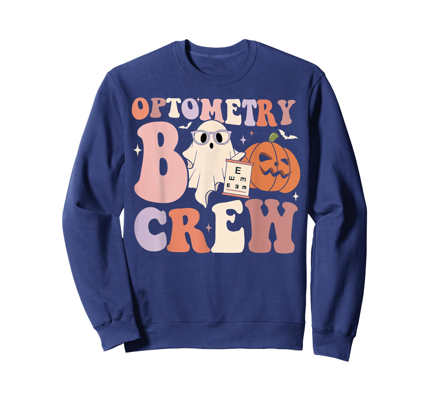 Retro Optometry Boo Crew Optometrist Ghost Pumpkin Halloween T-Shirt