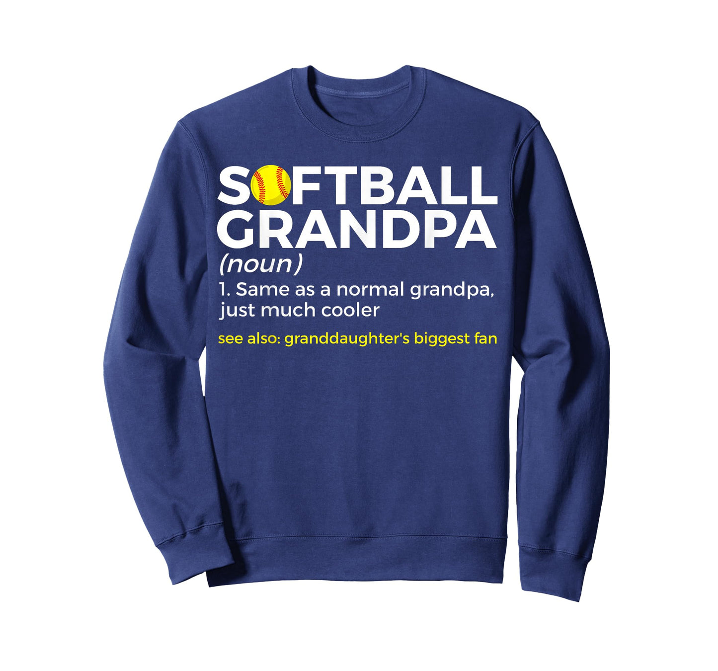 Softball Grandpa Definition Granddaughter's Biggest Fan T-Shirt