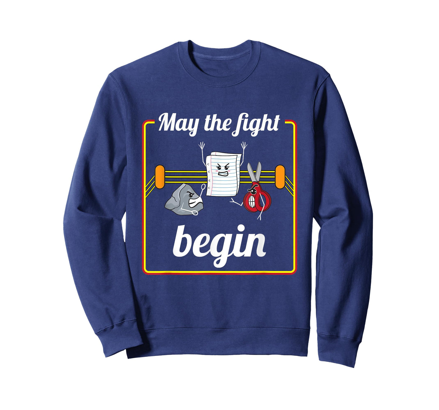 May The Fight Begin Cute Rock Paper Scissors T-Shirt