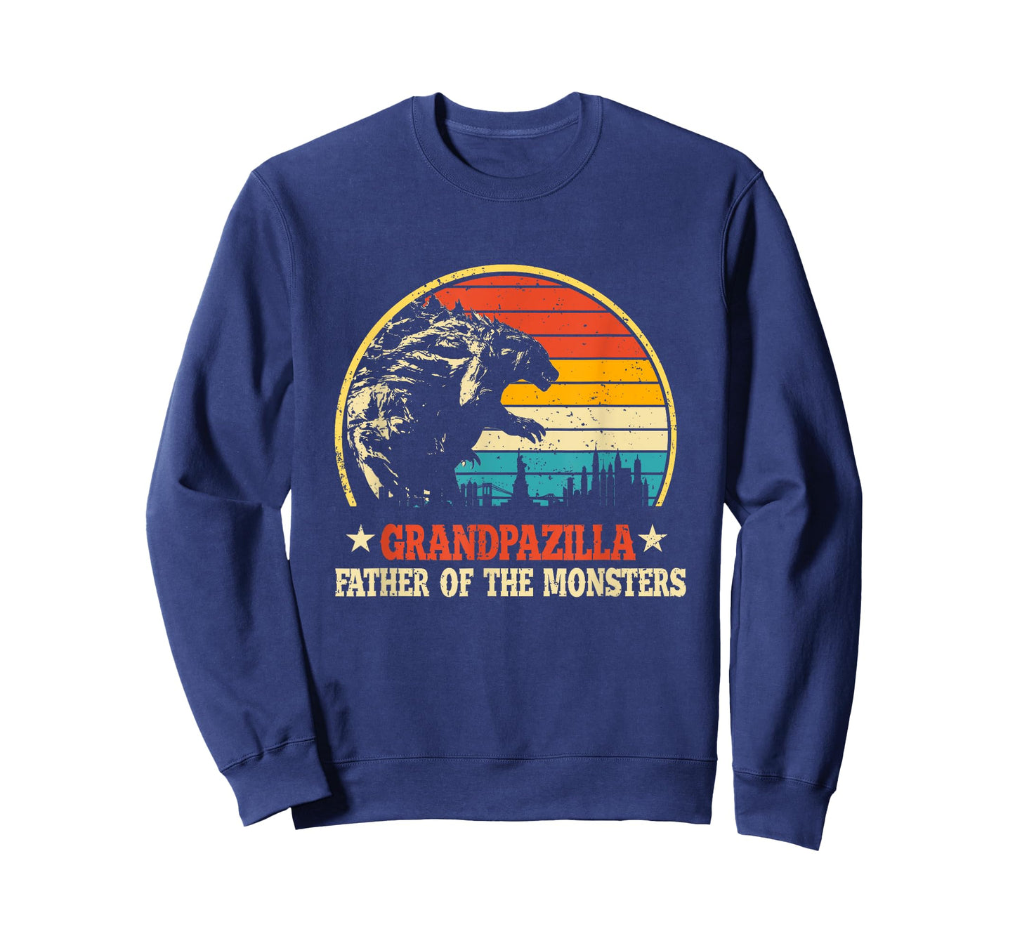 Grandpazilla Grandpa Of The Monsters Vintage Father's Day T-Shirt