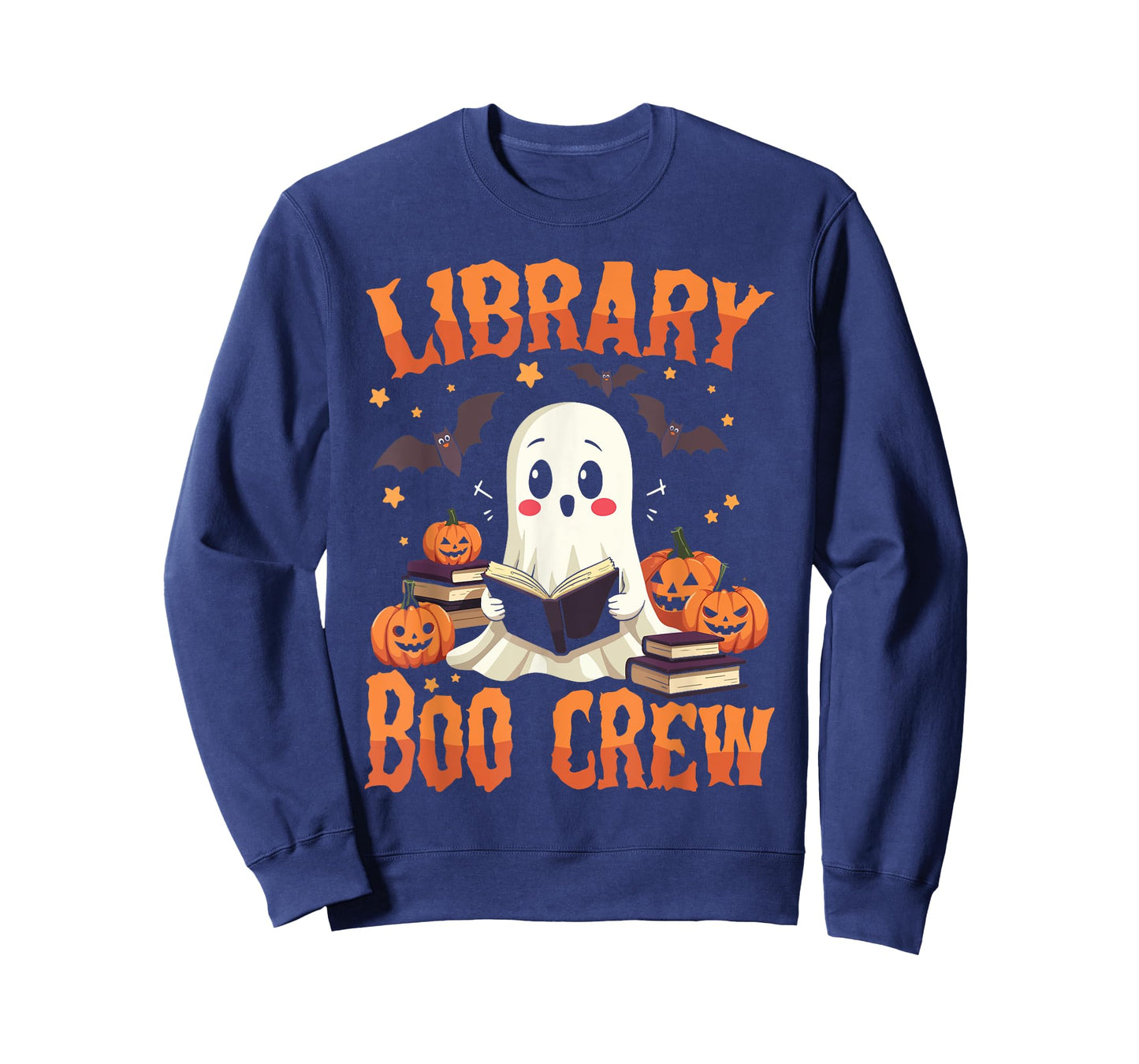 Library Boo Crew - Librarian Halloween Library Worker Team T-Shirt